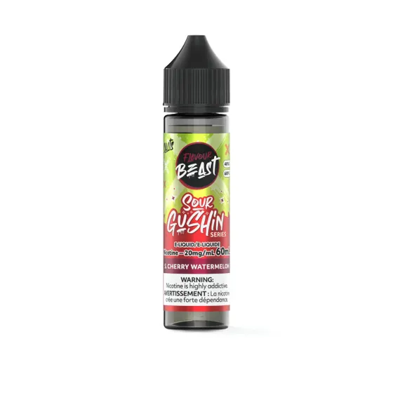 Flavour Beast Sour Gushin' - S. Cherry Watermelon 60ml Salt