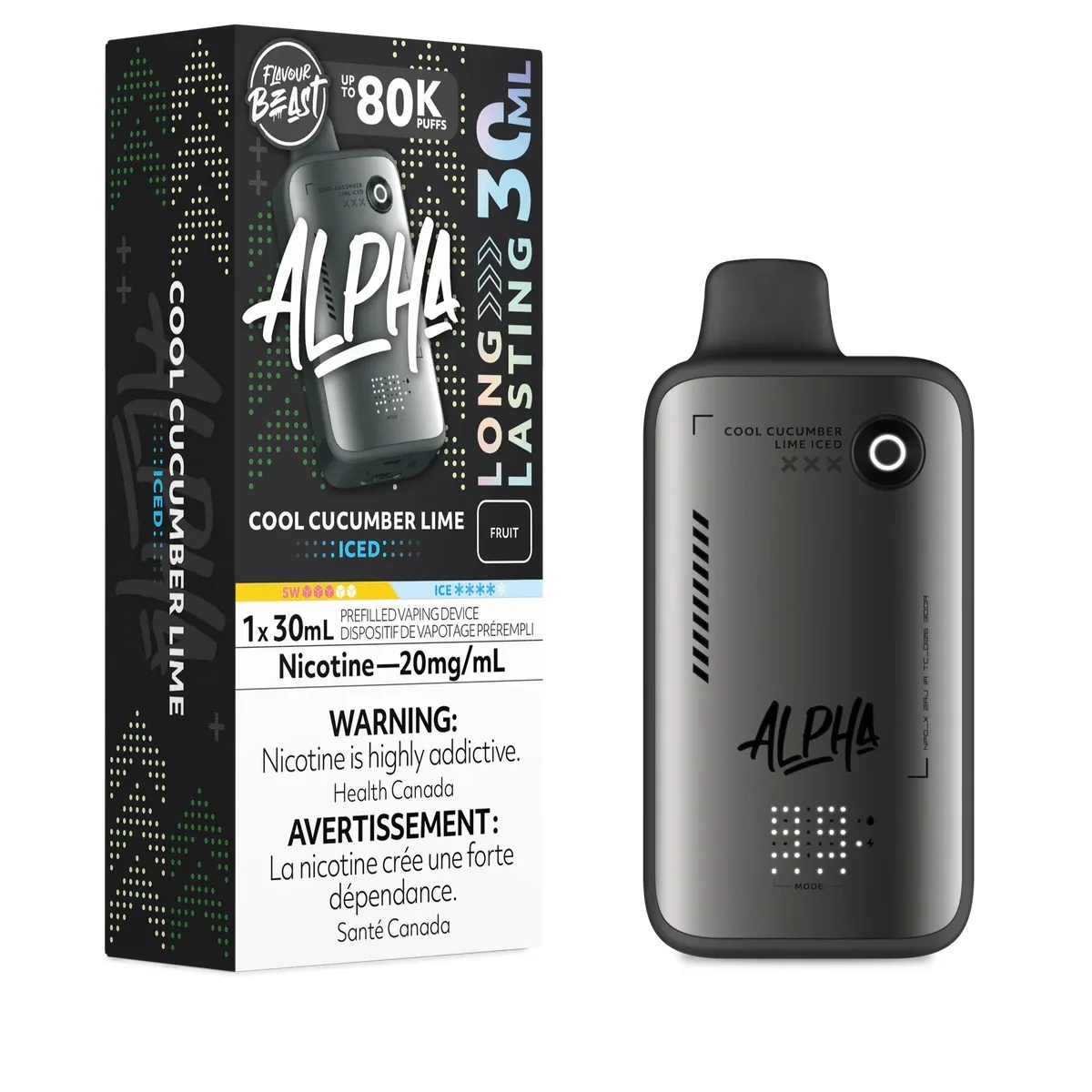 Flavour Beast Alpha 80K Flavour Beast Alpha 80K - Cool Cucumber Lime Iced