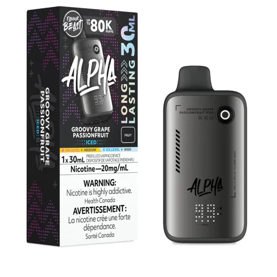 Flavour Beast Alpha 80K - Groovy Grape Passionfruit Iced