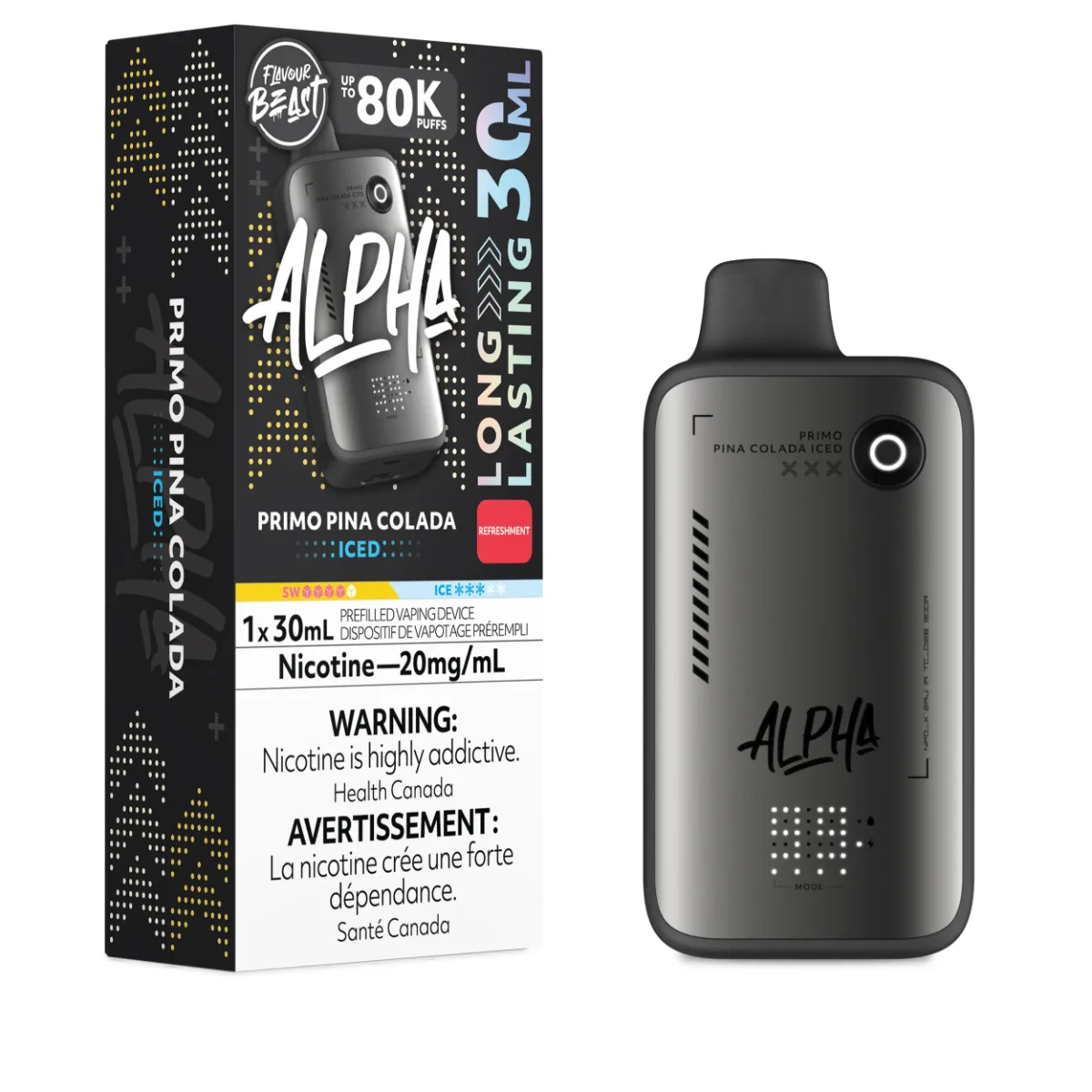 Flavour Beast Alpha 80K Flavour Beast Alpha 80K - Primo Pina Colada Iced