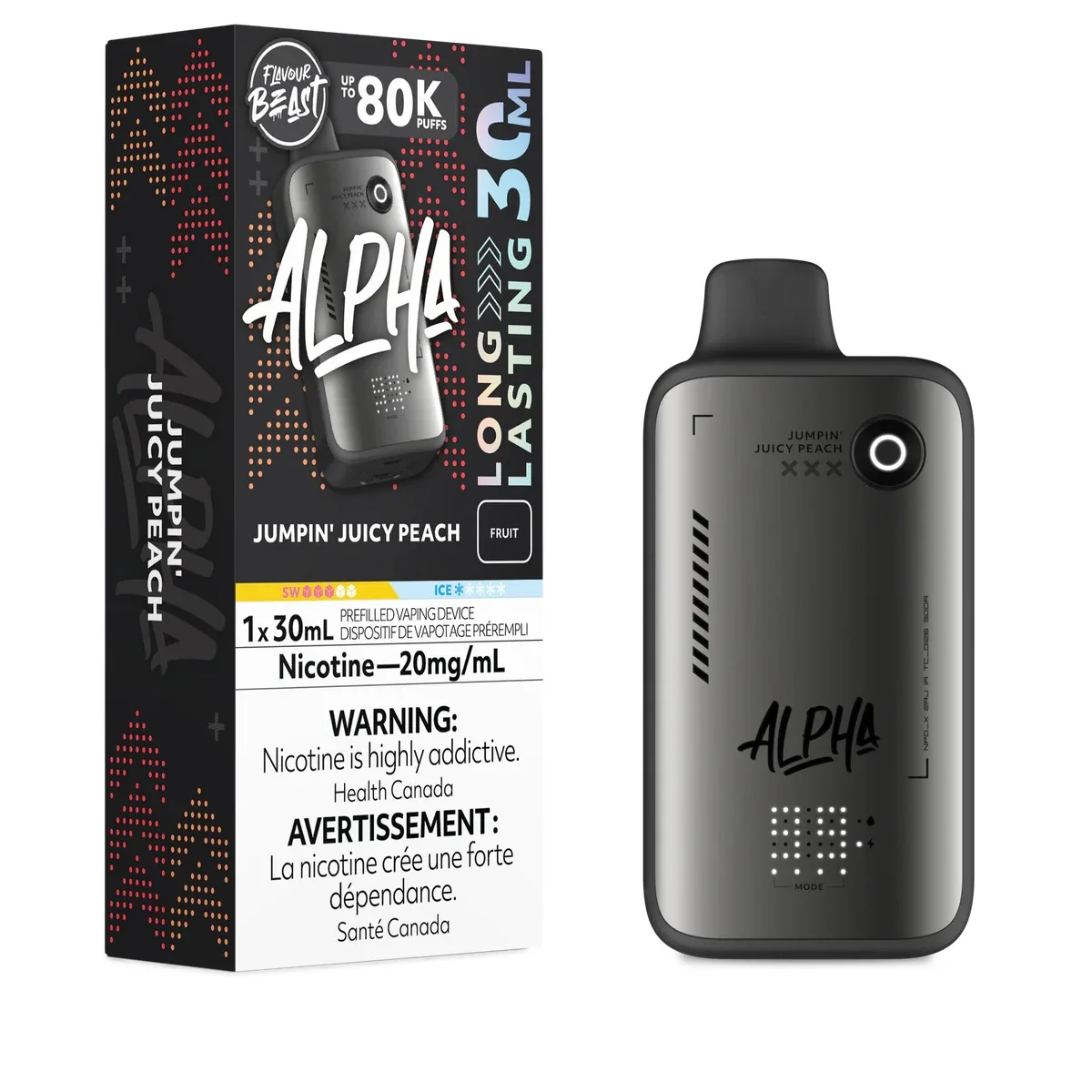 Flavour Beast Alpha 80K Flavour Beast Alpha 80K - Jumpin' Juicy Peach