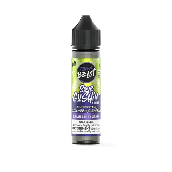 Flavour Beast Sour Gushin' - S. Blueberry Grape 60ml Salt