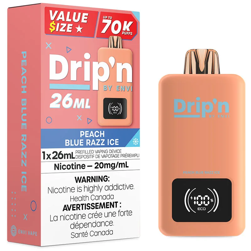 Drip'n By Envi 70K - Peach Blue Razz Ice