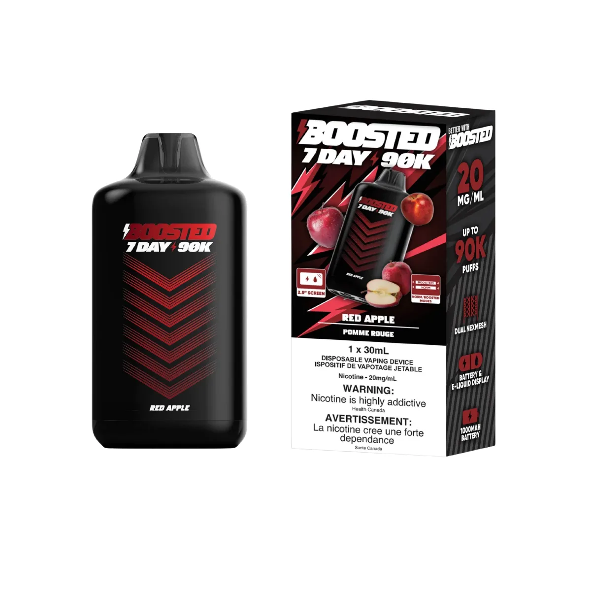 Boosted 7Day 90K - Red Apple