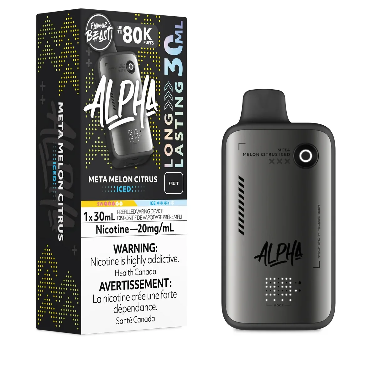 Flavour Beast Alpha 80K Flavour Beast Alpha 80K - Meta Melon Citrus Iced