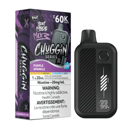 Flavour Beast Mode Max 3 Chuggin' Series 60K - Purple Sparkle