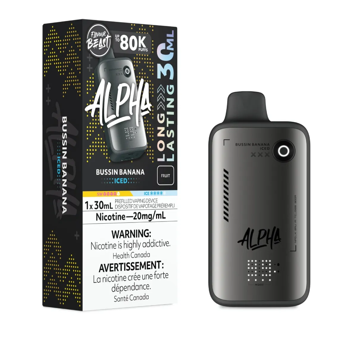 Flavour Beast Alpha 80K Flavour Beast Alpha 80K - Bussin' Banana Iced