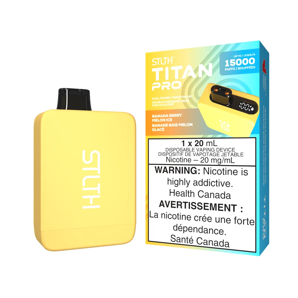 STLTH TITAN PRO 15k - Banana Berry Melon Ice