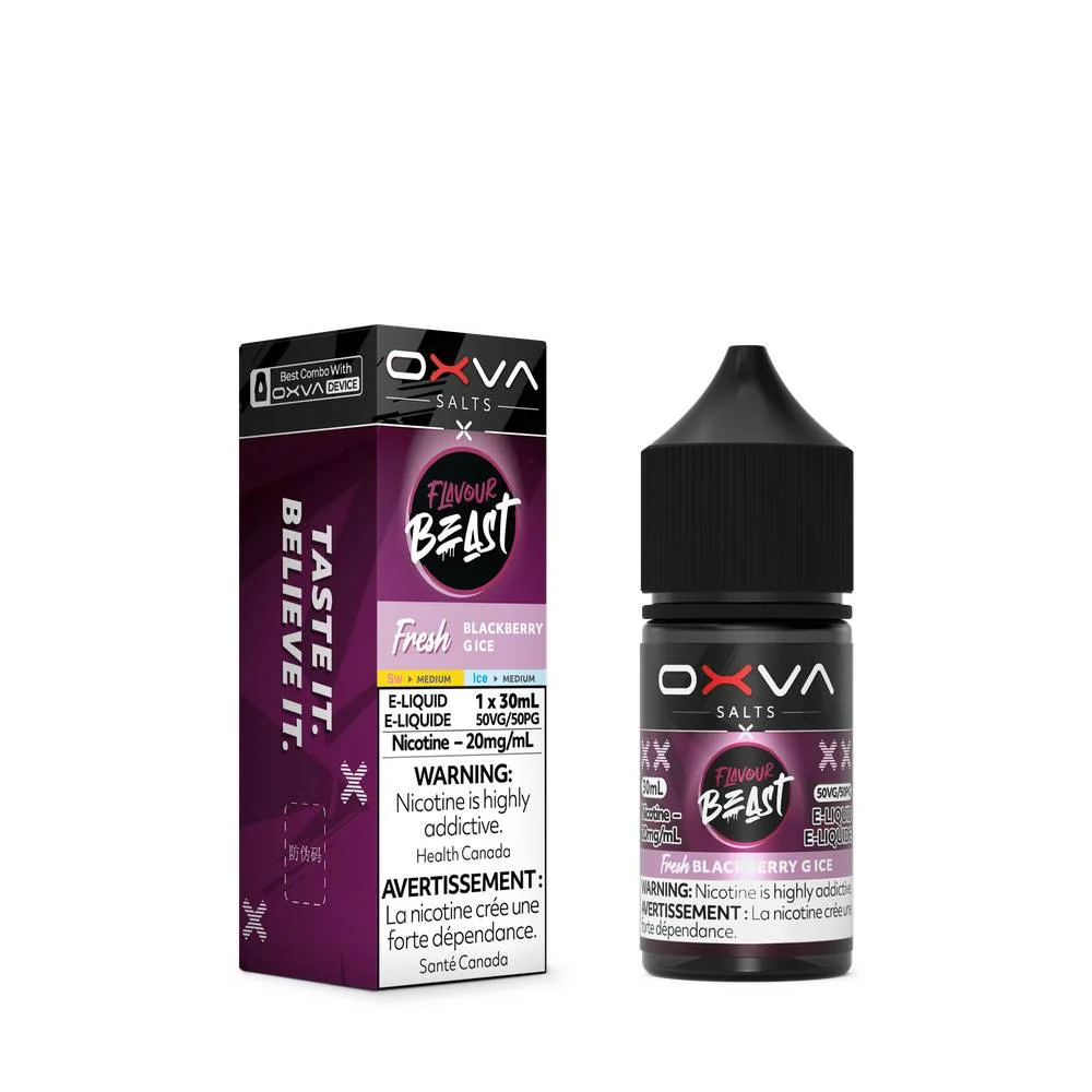 OXVA x Flavour Beast - Fresh Blackberry G Ice 30ml Salt