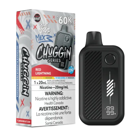 Flavour Beast Mode Max 3 Chuggin' Series 60K - Red Lightning