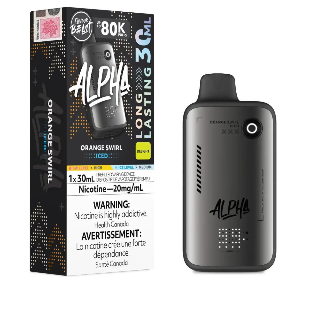 Flavour Beast Alpha 80K - Orange Swirl Iced