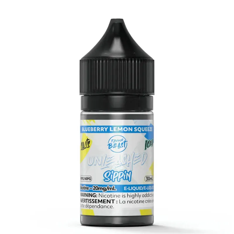 Flavour Beast Unleashed Sippin' - Blueberry Lemon Squeeze 30ml Sel