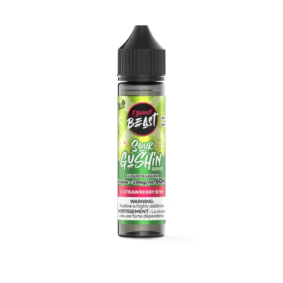 Flavour Beast Sour Gushin' - S. Strawberry Kiwi 60ml Salt