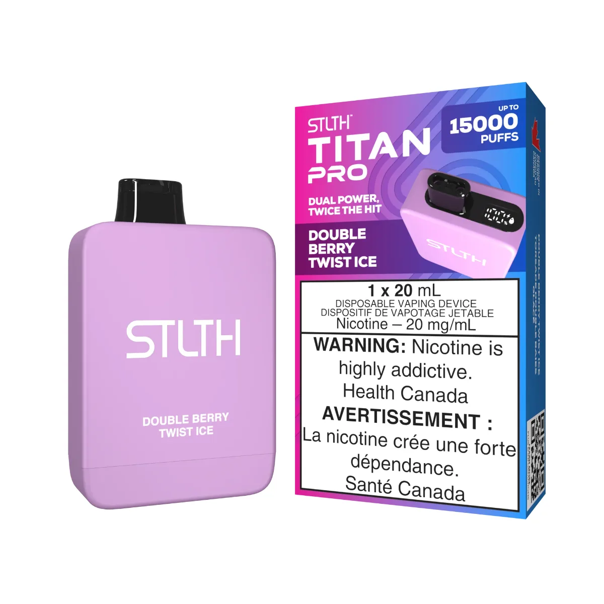 STLTH TITAN PRO 15k - Double Berry Twist Ice