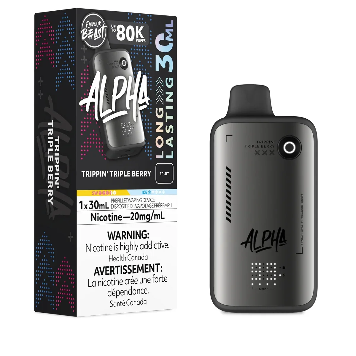 Flavour Beast Alpha 80K Flavour Beast Alpha 80K - Trippin' Triple Berry