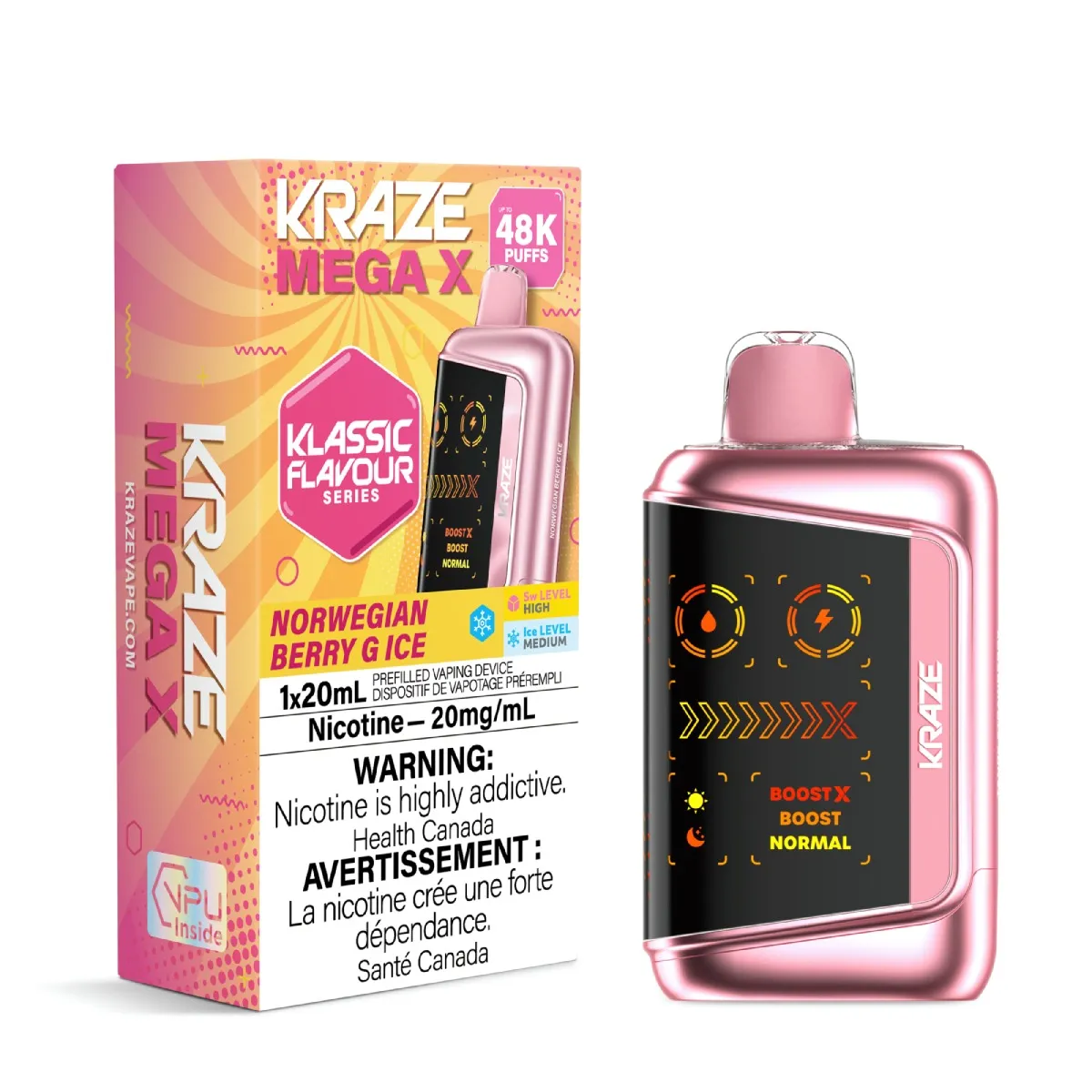 Kraze Mega X Classic - Norwegian Berry G Ice