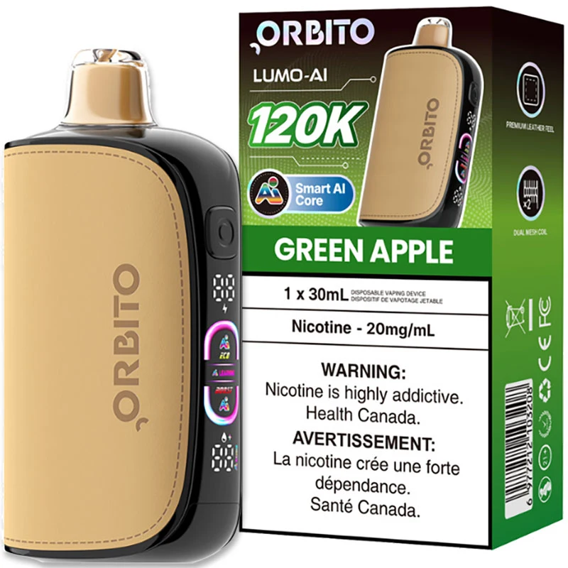 Orbito Lumo AI 120K 20mg - Green Apple