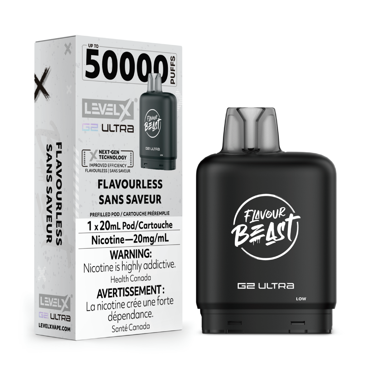 Level X Flavour Beast G2 Ultra 50K Pods Level X Flavour Beast G2 Ultra 50k - Flavourless