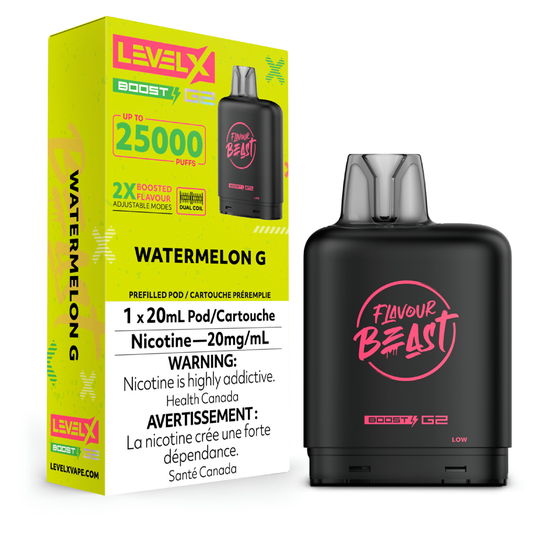 Level X Flavour Beast G2 Boost 25K Pods Level X Flavour Beast G2 Boost 25k Pod - Watermelon G