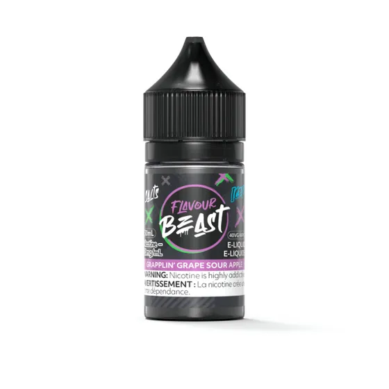 Flavour Beast 30ml Salt Flavour Beast - Grapplin' Grape Sour Apple Iced 30ml Salt