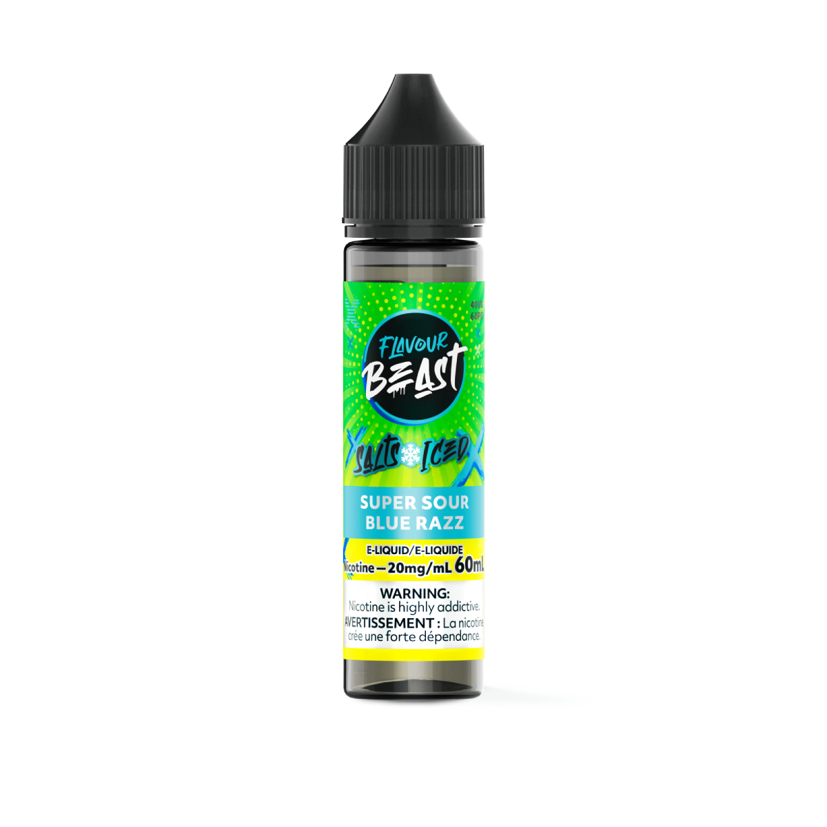 Flavour Beast 60ml Salt Flavour Beast - Super Sour Blue Razz Iced 60ml Salt