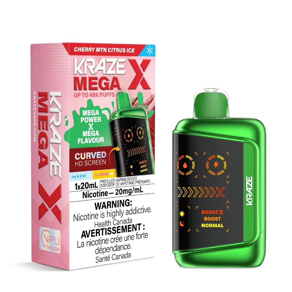 KRAZE Mega X 48K KRAZE Mega X - Cherry MTN Citrus Ice