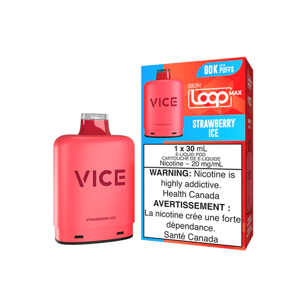 STLTH Loop Max x VICE 80K Pods STLTH LOOP MAX x VICE 80K - Strawberry Ice