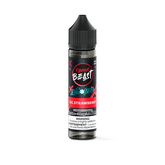 Flavour Beast 60ml Salt Flavour Beast - Sic Strawberry Iced 60ml Salt