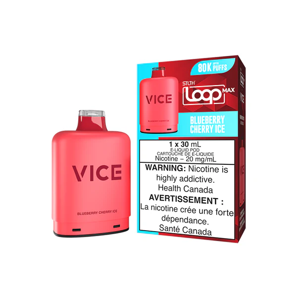 STLTH Loop Max x VICE 80K Pods STLTH LOOP MAX x VICE 80K - Blueberry Cherry Ice