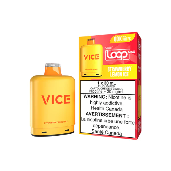 STLTH Loop Max x VICE 80K Pods STLTH LOOP MAX x VICE 80K - Strawberry Lemon Ice