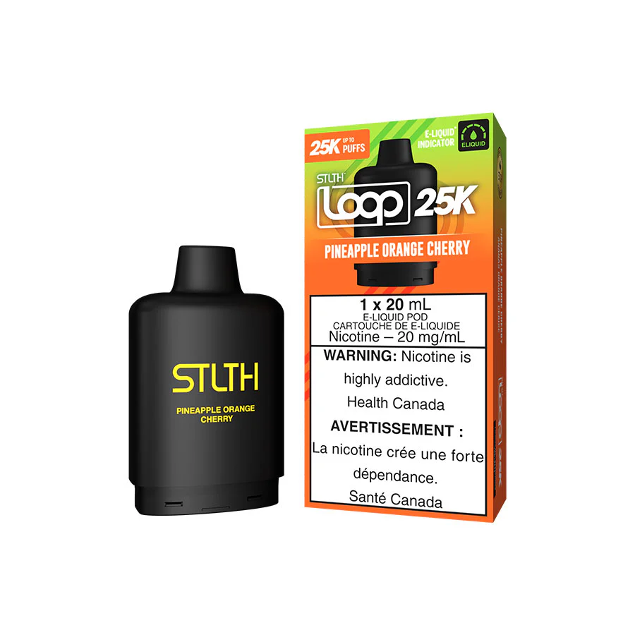 STLTH Loop 25K Pods STLTH Loop 25K Pod - Pineapple Orange Cherry
