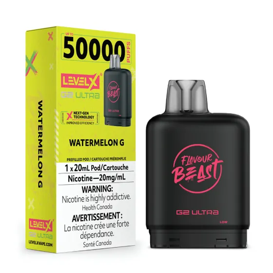 Level X Flavour Beast G2 Ultra 50K Pods Level X Flavour Beast G2 Ultra 50K - Watermelon G