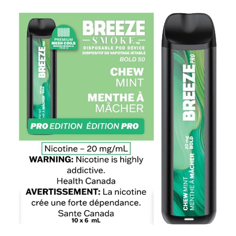 Breeze Pro 2000 BREEZE SMOKE PRO - Glubule Mint (Chew Mint)
