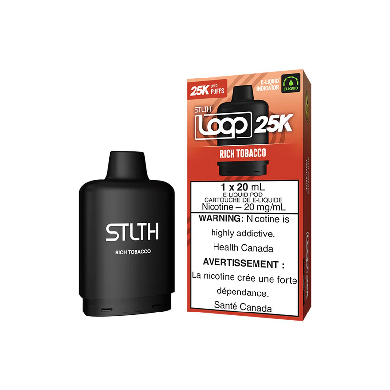 STLTH Loop 25K Pods STLTH Loop 25K Pod - Rich Tobacco