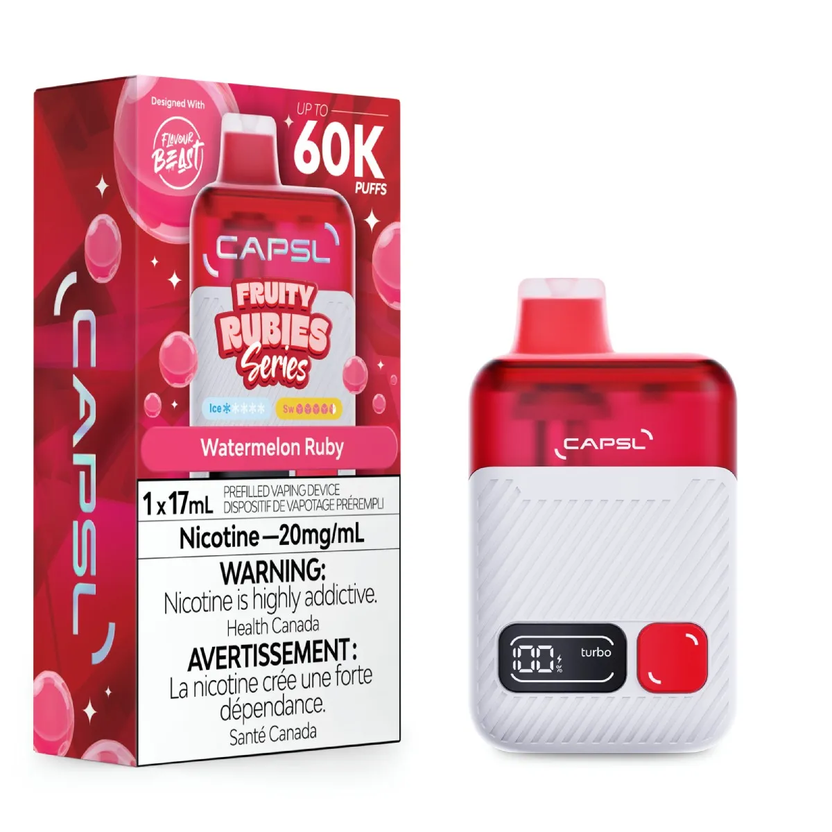 CAPSL AFX17 60K CAPSL AFX17 60K - Fruity Rubies Watermelon Ruby