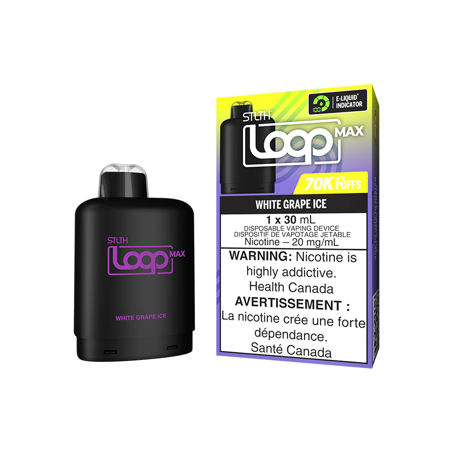 STLTH Loop Max 70K Pods STLTH Loop Max 70k Pod - White Grape Ice