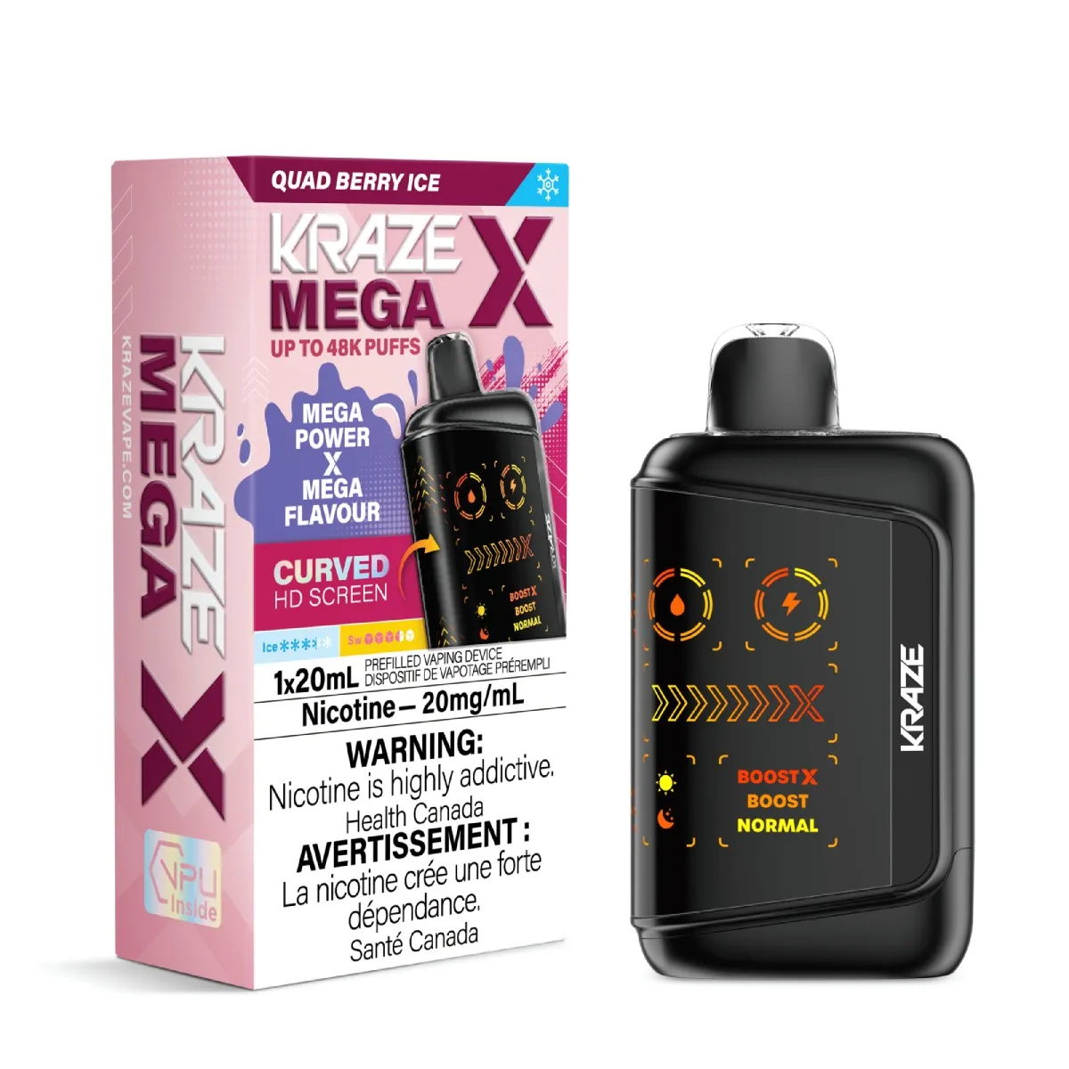 KRAZE Mega X 48K KRAZE Mega X - Quad Berry Ice