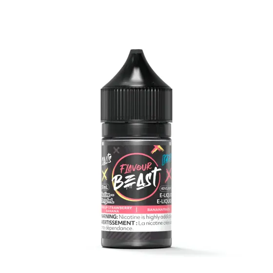 Flavour Beast 30ml Salt Flavour Beast - Str8 Up Strawberry Banana Iced 30ml Salt