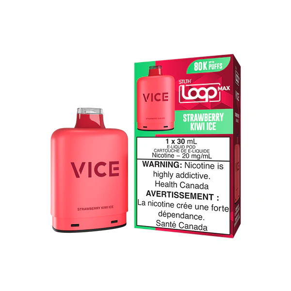 STLTH Loop Max x VICE 80K Pods STLTH LOOP MAX x VICE 80K - Strawberry Kiwi Ice
