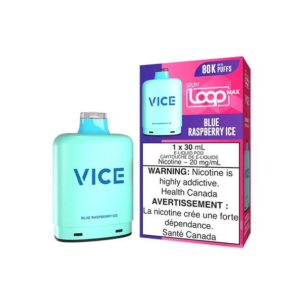 STLTH Loop Max x VICE 80K Pods STLTH LOOP MAX x VICE 80K - Blue Raspberry Ice