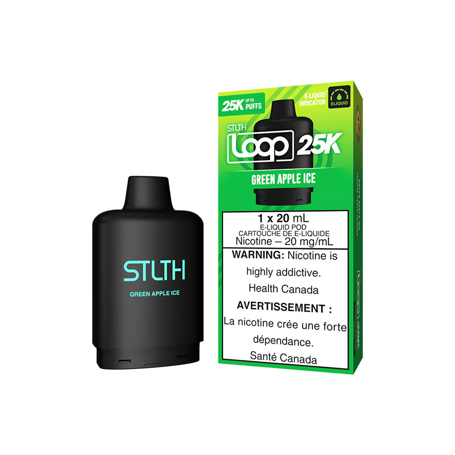STLTH Loop 25K Pods STLTH Loop 25K Pod - Green Apple Ice