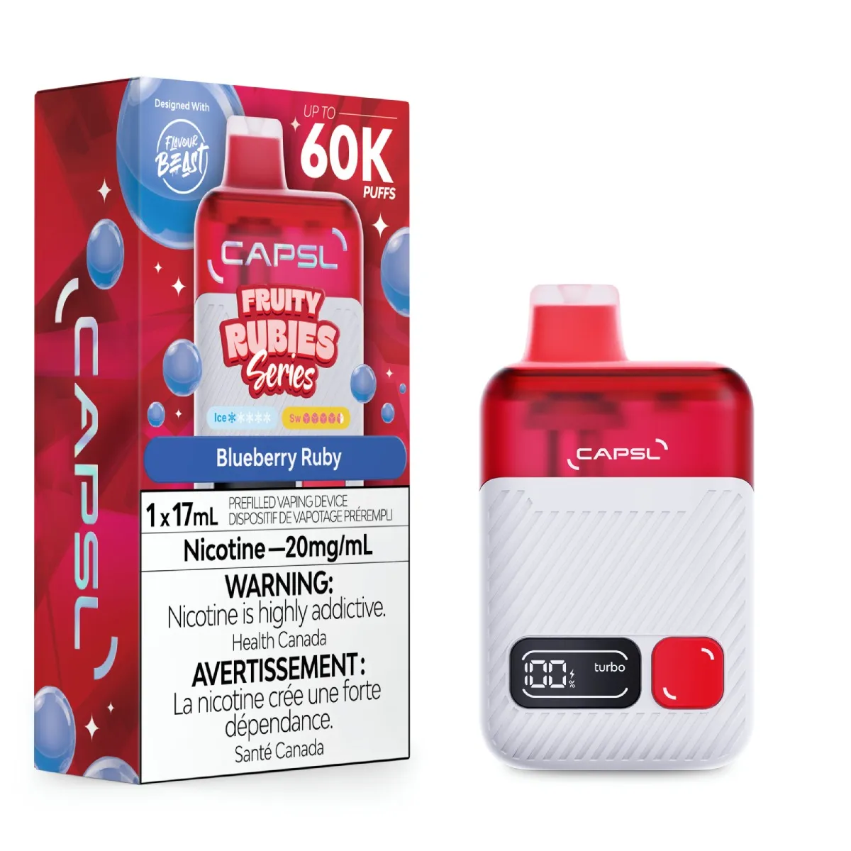 CAPSL AFX17 60K CAPSL AFX17 60K - Fruity Rubies Blueberry Ruby